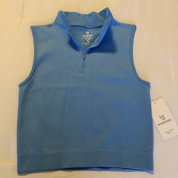 Blue Sleeveless  CropTop XL  jr - Picture 1 of 6